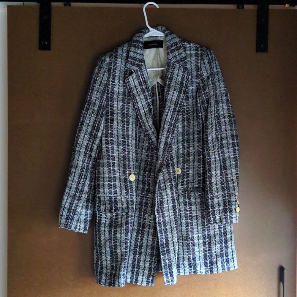 Zara plaid blazer
